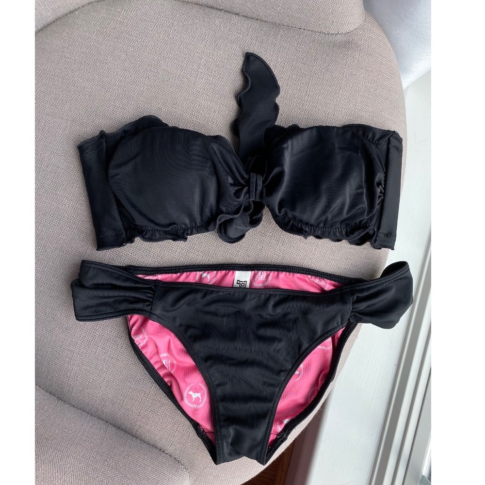 Victoria’s Secret PINK ribbon bandeau bikini